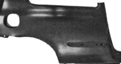 Aile arrière droite pour RENAULT CLIO II phase 1, 1998-2001, (modèle 3 portes), Neuve à peindre