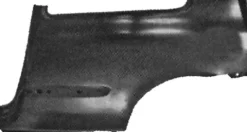 Aile arrière gauche pour RENAULT CLIO II phase 1, 1998-2001, (modèle 3 portes), Neuve à peindre