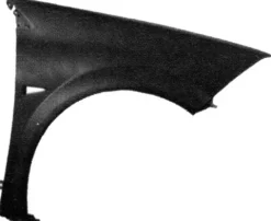 Aile avant droite pour RENAULT MÉGANE II phase 2 2006-2009 (berline) trou feu clignotant, à peindre