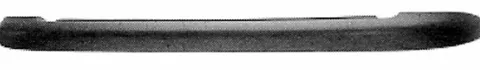 Bandeau arrière pour PEUGEOT 206 ph.1, 1998-2003, noir, moulure pare chocs arrière