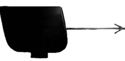 Cache crochet de remorquage pour AUDI A3 II ph.2 (3 portes) 2005-2008, pare chocs avant