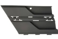 Cache crochet de remorquage avant pour VOLKSWAGEN TRANSPORTER T6.1 phase 2, depuis 2019, avec trous moulure, noir gaufré, Mod. MULTIVAN-CARAVELLE, Neuf