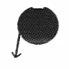 Cache crochet de remorquage pour FIAT PUNTO II phase 1, 1999-2003, noir, pare chocs avant (3 portes)