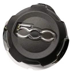 Cache moyeu roue noir pour FIAT 500L phase 1 2012-2017, pour jantes en alliage, bord chromé, rond, Neuf