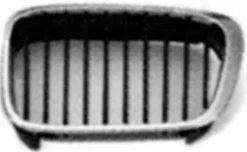 Calandre grille gauche pour BMW série 3 E46, 2001-2004, noir, profil chromé, Neuve