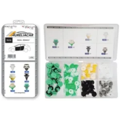 Coffret de 115 assortiments d'agrafes de panneaux de portes pour DACIA, RENAULT, Neuf