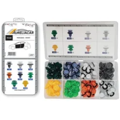 Coffret de 117 assortiments d'agrafes de panneaux de portes pour MERCEDES, SMART, Neuf
