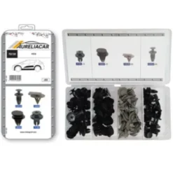 Coffret de 65 assortiments d'agrafes de moulures et Rivets plastiques de moulure et élargisseurs d'ailes pour MINI, Neuf