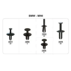 Coffret de 95 assortiments de Rivets plastiques d'aile avant et pare-chocs avant/arrière pour BMW MINI, Neuf