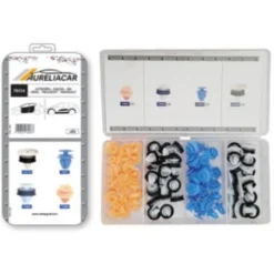 Coffret de 85 assortiments d'agrafes de panneaux de portes, moulures et élargisseurs d'ailes pour CITROEN, DACIA DS, OPEL, PEUGEOT, RENAULT, Neuf