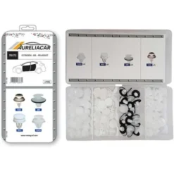 Coffret de 105 assortiments d'agrafes de panneaux de portes pour CITROEN, PEUGEOT, Neuf