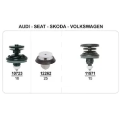 Coffret de 50 assortiments d'agrafes de panneaux de portes pour AUDI, SEAT, SKODA, VOLKSWAGEN, Neuf