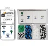 Coffret de 112 assortiments d'agrafes de moulure et élargisseurs d'ailes pour ALFA, ROMEO, FIAT, JEEP, LANCIA, Neuf