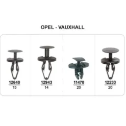 Coffret de 69 assortiments de rivets plastiques de sous caisse pour OPEL, Neuf