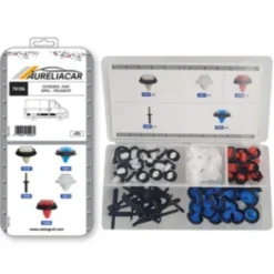 Coffret de 85 assortiments d'agrafes de moulures pour CITROËN, FIAT, OPEL, PEUGEOT, Neuf