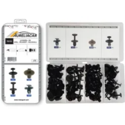 Coffret de 75 assortiments de Rivets plastiques d'aile avant, pare-chocs avant/arrière et sous caisse pour CITROEN DS, OPEL, PEUGEOT, Neuf