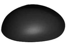Coque rétroviseur droit pour TOYOTA AYGO I phase 1, 2005-2008, noire, Neuve