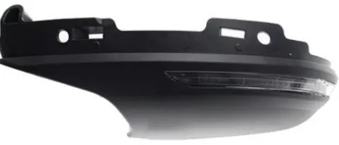 Coque rétroviseur gauche inférieure avec feu clignotant pour RENAULT CAPTUR II depuis 2020, Noire, Neuve