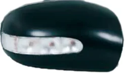 Coque rétroviseur gauche pour MERCEDES (W203) CLASSE C ph.2 2004-2007, feu clignotant, noire à apprêter, Neuve