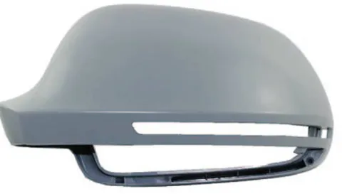 Coque rétroviseur gauche pour AUDI A6 III ph. 2 2008-2011, avec trou lane assist, Neuve à peindre