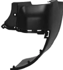 Crosse arrière droite pour PEUGEOT PARTNER II ph.2 2012-2015 (long) noire, embout pare chocs arrière