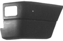 Crosse arrière droite pour VOLKSWAGEN TRANSPORTER T4, 1990-1996, noire, trou AB, embout pare chocs