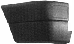 Crosse arrière gauche pour VOLKSWAGEN TRANSPORTER T4, 1990-1996, noire, embout pare chocs arrière