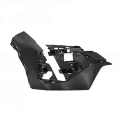 Crosse droite de pare-chocs avant pour PEUGEOT 408 depuis 2022, noire lisse, avec cache-crochet, Neuve à peindre