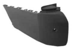 Crosse gauche pare-chocs arrière pour FIAT SCUDO III depuis 2022, noire gaufrée, trou PARK ASSIST + supports, empattement long, Neuve