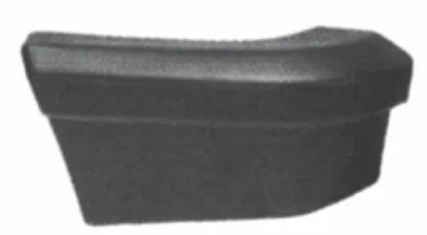 Crosse pare chocs avant droit pour FIAT DUCATO I ph. 2 1990-1994, noir, Neuf