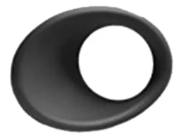 Enjoliveur feu antibrouillard gauche pour PEUGEOT 206 Plus (206+) 2009-2013, pare chocs avant