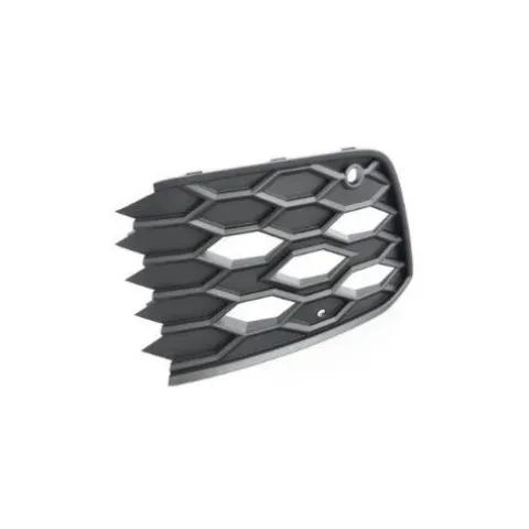 Grille avant droite pour VOLKSWAGEN GOLF VIII GTI/GTD depuis 2020, avec trous, noire, Neuve
