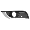 Grille avant gauche pour RENAULT KOLEOS II depuis 2017, noire, avec cadre, avec trou feu antibrouillard, avec radar, Neuve