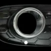 Grille calandre droite pour FIAT 500 phase 2 depuis 2015 > (modèle S), noire, profil chromé, trou antibrouillard, pare chocs avant, Neuve