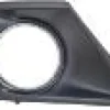 Grille calandre droite pour PEUGEOT 207 phase 2 2009-2012 noire & chromée, trou AB, pare chocs avant