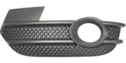 Grille calandre gauche pour AUDI Q3 I phase 1, 2011-2014, noire, trou AB, pare chocs avant, Neuve