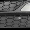 Grille de calandre avant gauche pour AUDI A3 III ph.1 2012-2016, noire, trou feu AB, Mod. S-LINE, Neuve