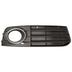 Grille de calandre droite pour AUDI A4 IV ph. 1 2007-2011, trou antibrouillard, profil chromé et noir, Neuve