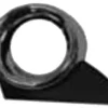 Grille de calandre droite pour PEUGEOT 207 Sport phase 1, 2006-2009, contour chromé, trou AB