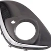 Grille de calandre droite pour OPEL CORSA D ph.2, 2011-2014, noire & chromé, trou feu antibrouillard