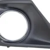 Grille de calandre droite pour PEUGEOT 207 SW phase 2 2009-2013 noire & chromée, trou antibrouillard
