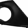 Grille de calandre droite pour PEUGEOT 207 CC phase 2, 2009-2015 noire, trou feu AB, par chocs avant