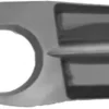 Grille de calandre droite RENAULT CLIO CAMPUS 2006-2009 noire, trou antibrouillard, pare chocs avant