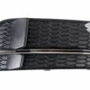 Grille de calandre droite pour AUDI A3 III phase 2 (3 portes) 2016-2020, noire & chromée, Mod. S-LINE, Neuve