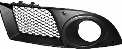Grille de calandre droite FIAT DOBLO I phase 2 2006-2010 noire trou antibrouillard, pare chocs avant