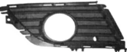 Grille de calandre droite OPEL CORSA C phase 2, 2003-2006 noire trou antibrouillard pare chocs avant