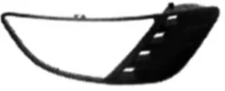 Grille de calandre gauche FORD FIESTA V phase 1 2002-2005 noire trou antibrouillard pare chocs avant