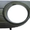 Grille de calandre gauche pour FIAT PUNTO EVO, 2009-2011, gris foncé, trou AB, pare chocs avant