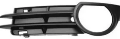 Grille de calandre gauche pour AUDI A3 II ph.1 SPORTBACK 2004-2008, noire, trou AB, pare chocs avant