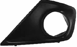 Grille de calandre gauche pour PEUGEOT 207+, 2012-2014, noire, trou feu AB, pare chocs avant
